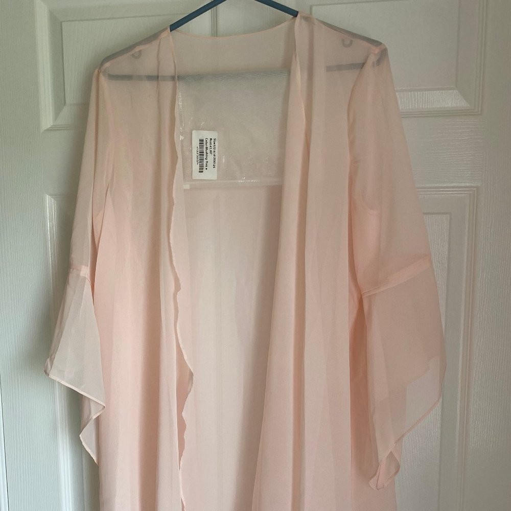 Chiffon Special Occasion Wrap, Blushing Pink